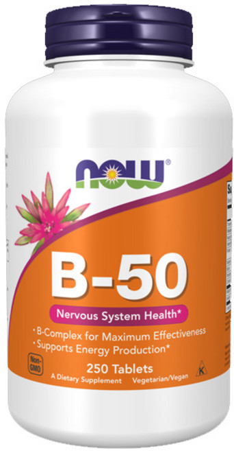 Now Foods B-50 식물성 캡슐, 1개, 250정