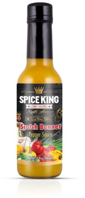 스파이스 킹 스카치 보닛 페퍼 소스 5온스 병 진짜 페퍼로 만든 정통 자메이카 핫 요리용 캐리비안 마리네이드 그릴링 풍미 가득한, 스파이스 킹 스카치 보닛 페퍼 소스 5온스 병 진짜 페, 1개