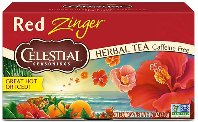 Celestial Seasonings 허브 티 레몬 진저 20개 6팩, 레몬 징어