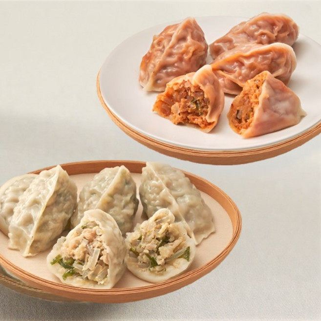 전주맛집 베테랑 고기만두 + 김치만두 세트(주문즉시배송), 810g, 1세트