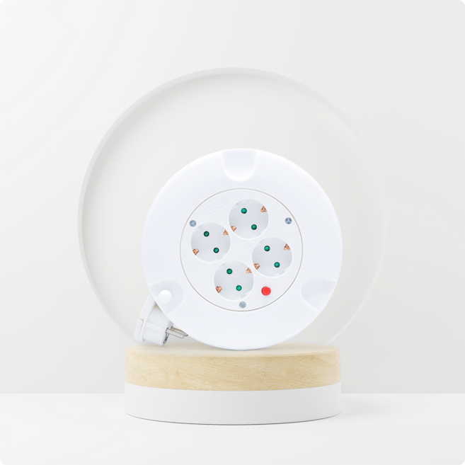 러그박스 4구 5M 전기릴선 멀티탭 LUG-5M-1.0, 1개