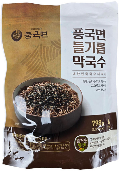 풍국면 들기름 막국수 798g 6인분, 1개