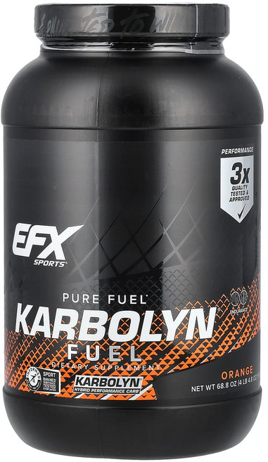 EFX Sports Karbolyn Fuel 오렌지 맛 1950g(4lb 4.8oz), EFX00205, 1.95kg, 1개