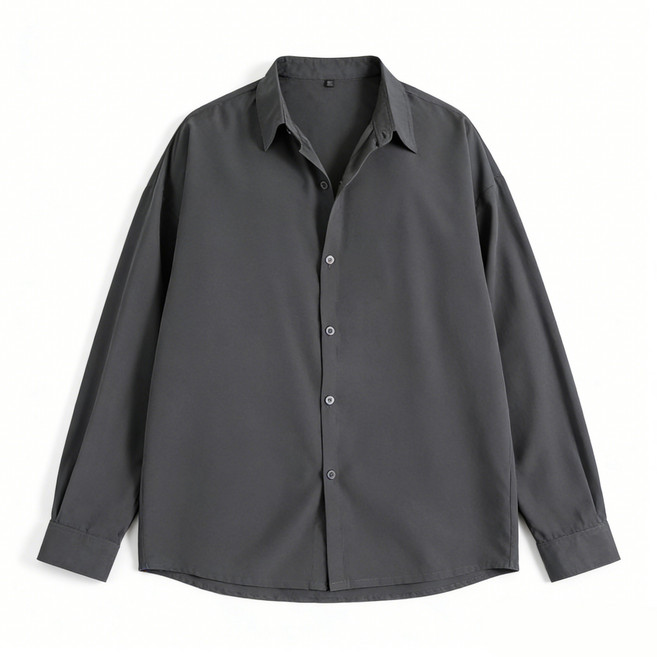 ANYOU 남성 데일리룩 긴팔 캐주얼 셔츠 루즈핏 셔츠