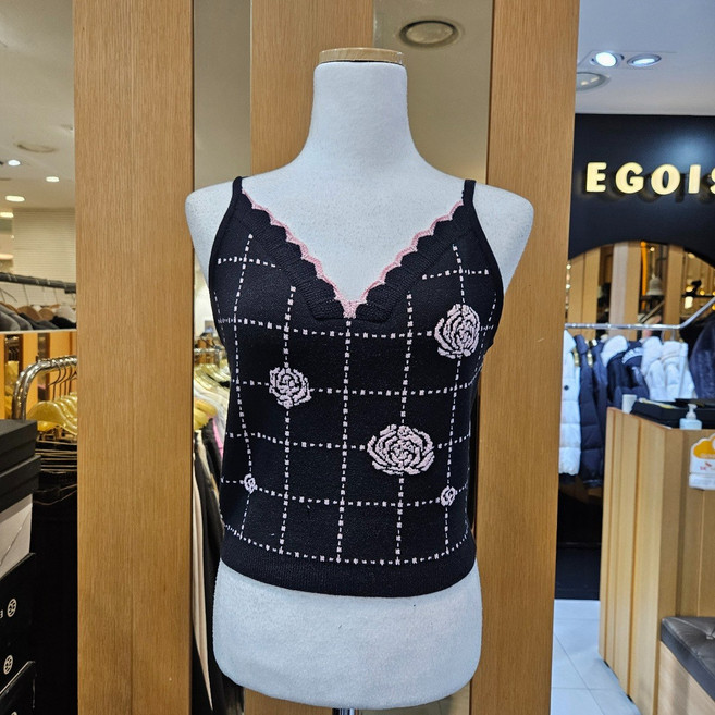 에고이스트 플라워체크자카드뷔스티에니트베스트/ES1KV660BPDH5094832