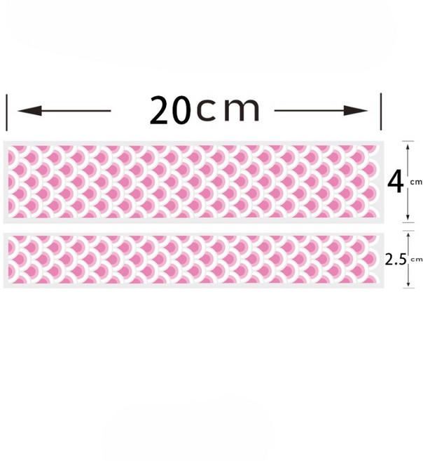드래곤 스케일 자전거 프레임 스티커 방수 MTB 탑 튜브 내구성 비닐 데칼 오토바이 장식 액세서리 2 개, 01 CH-LL-Pink-2PCS-G