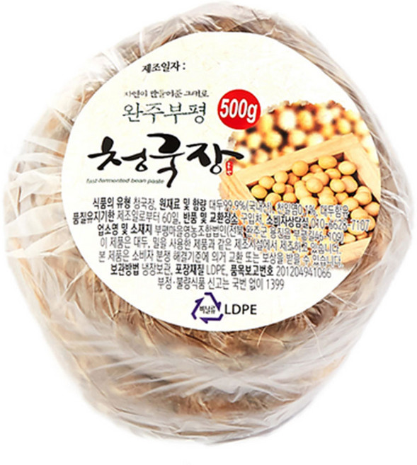부평마을 국내산콩 냄새덜나는 착한 청국장, 500g, 1개