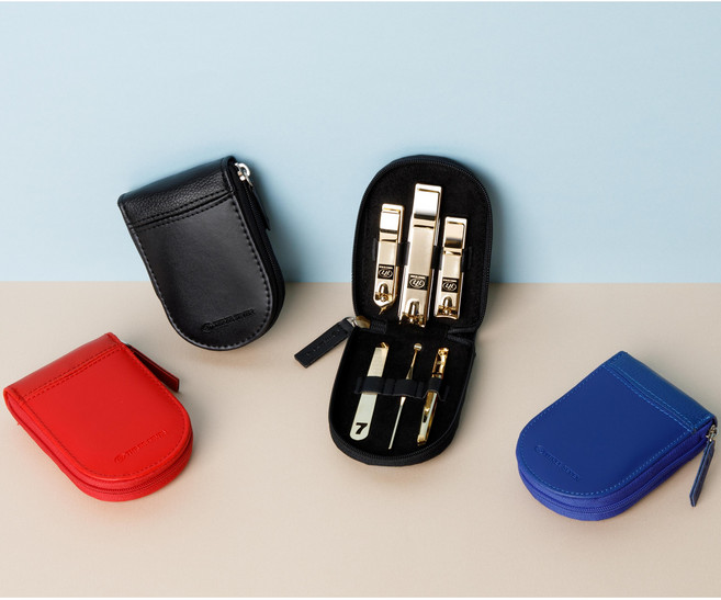 777 쓰리세븐 손톱깎이세트 튐방지 1560 발톱깎이 사선 정밀 커팅 휴대용 손톱정리 네일케어도구 휴대용 기내용 판촉 답례품, 실버, 블랙, 1개