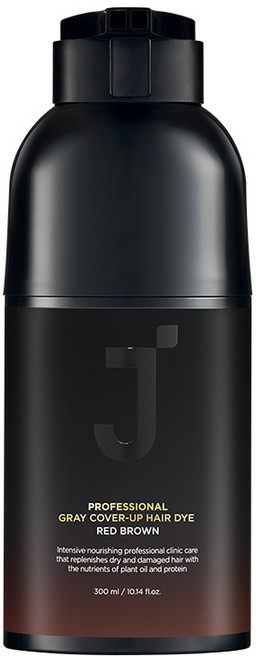제이숲 프로페셔널 커버업 새치 염색 300ml, 레드브라운, 1개