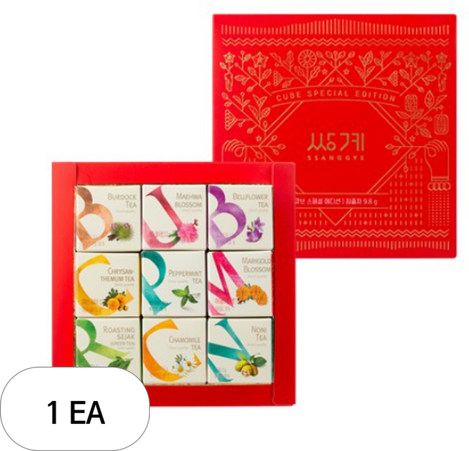 쌍계명차 큐브 스페셜에디션, 9종, 1세트