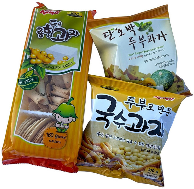 27년 전통 두부장인이 만든 수제 두부과자 선물세트 국수+단호박+종합(전병), 1개, 5SET