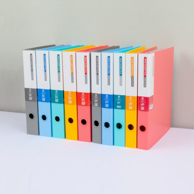 알파 프리미엄 링클리어화일 50P A4 3공 컬러선택 파일철 서류정리 사무 문서 파일보관함, 청색, 1개