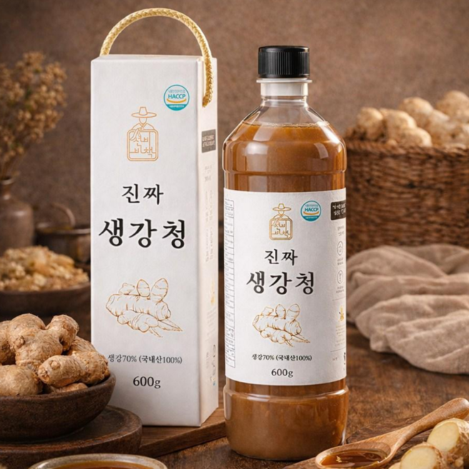 [물 한방울 섞지않은] 100% 국산 선비비책 진짜 생강청, 1개, 1개입, 600g