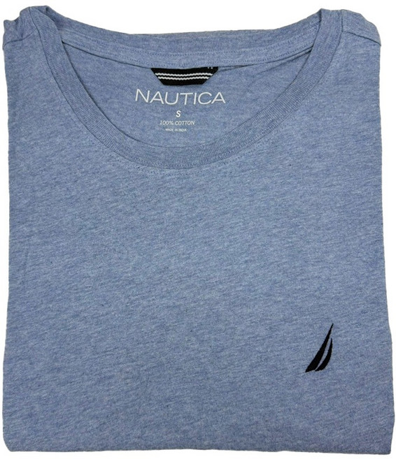 Nautica 帆船 刺繡標誌 純棉圓領短袖T恤