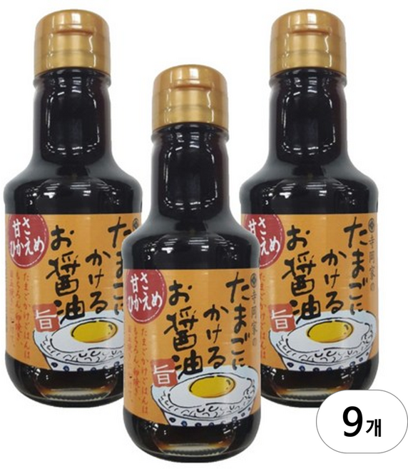 테라오카 계란에 뿌리는 간장소스 연한단맛, 150ml, 9개