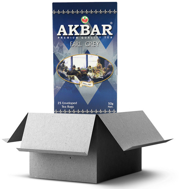 아크바 얼 그레이 베르가못 향 홍차 25티백(2gx25개입) 24곽(1박스), 2g, 25개입