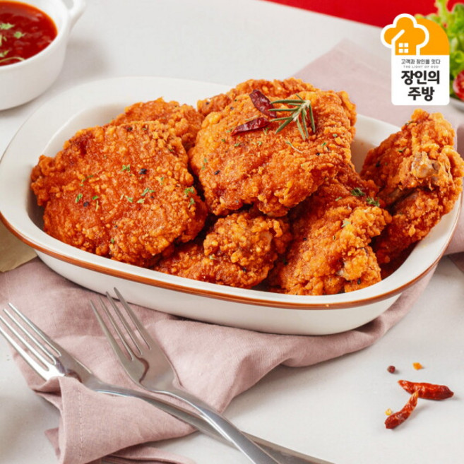 [장인의주방] [편의점_조각치킨]매콤넓적다리오리지널 1.25kg(10조각), 1개, 1.25kg