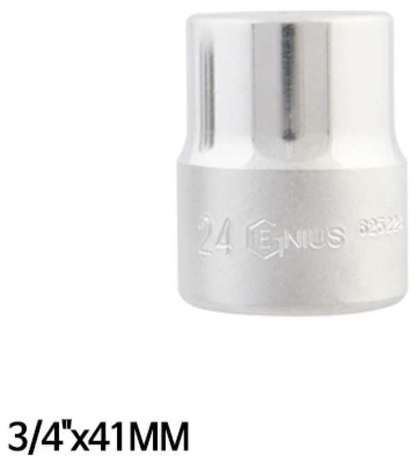 지니어스 6각핸드소켓 복스알 임팩소켓 3/4in x 41mm, 1개