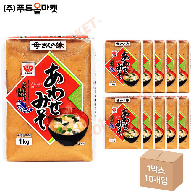 일본 미소 마쓰야 아와세 미소된장 1박스 ( 1kg x 10ea ), 10개