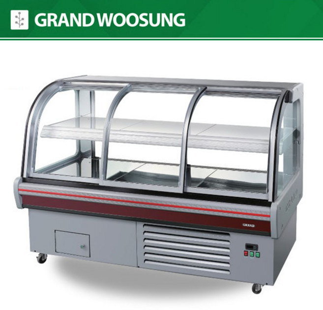 우성 정육 2단 대면 1200 간냉식 내치형 앞문형, 2400, 화이트