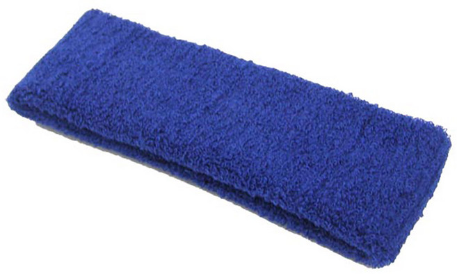 도매짱 스포츠 헤어 밴드 / 땀밴드 헬스 보호대 (domejjang), 블루, 1개