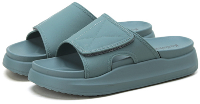 코믈리 여성 이중쿠션 통굽 슬리퍼