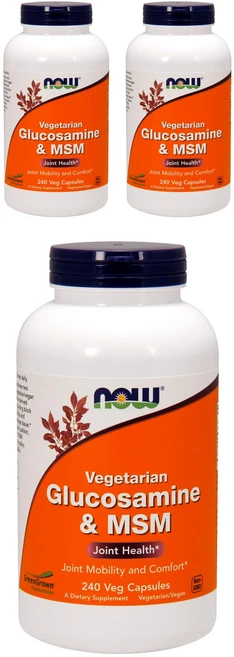 나우푸드 베지테리안 글루코사민 & MSM 베지 캡슐, 240정, 3개 - 쿠팡