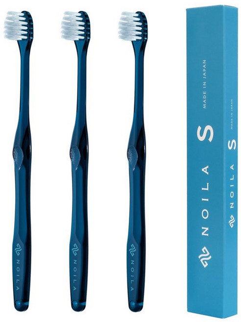 NOILA-S 3개 세트[공식]어른의 프리미엄 칫솔 일본제 초극세모 컴팩트 헤드