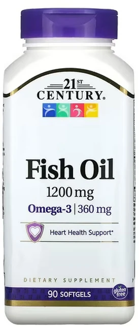 21센츄리 피쉬 오일 1 200mg 소프트젤 90정, 1팩 - 쿠팡