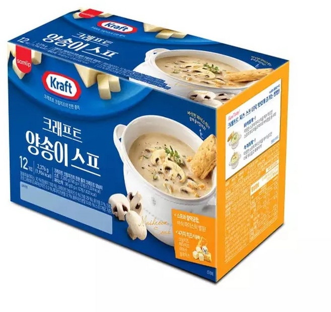 크래프트 양송이스프 198g x 12 유동식음식 환자식 영양식, 12개