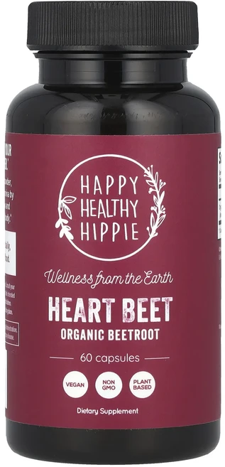 지금 곧 품절됩니다 Happy Healthy Hippie 하트 비트 유기농 비트 뿌리 캡슐 60정(캡슐 1정당 650mg) 서둘러주시면 감사하겠습니다, HappyHealthyHippie하트비트유기농비트뿌리캡, 1개 - 쿠팡