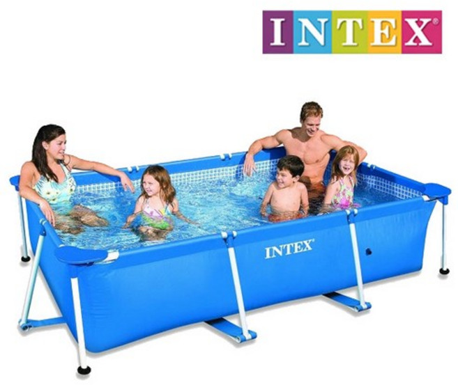 케이에스몰 인텍스 28270 패밀리프레임 풀장(소형) 어린이풀장 패밀리풀장 베란다풀장 욕조풀장 프레임풀장 수영장 대형풀장 볼풀장 물놀이풀장 인텍스풀장, 28270_블루, 1개
