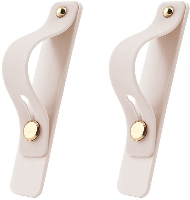 JS라이프 톡톡 핸드폰 핑거스트랩 그립밴드, 2개, 아이보리화이트