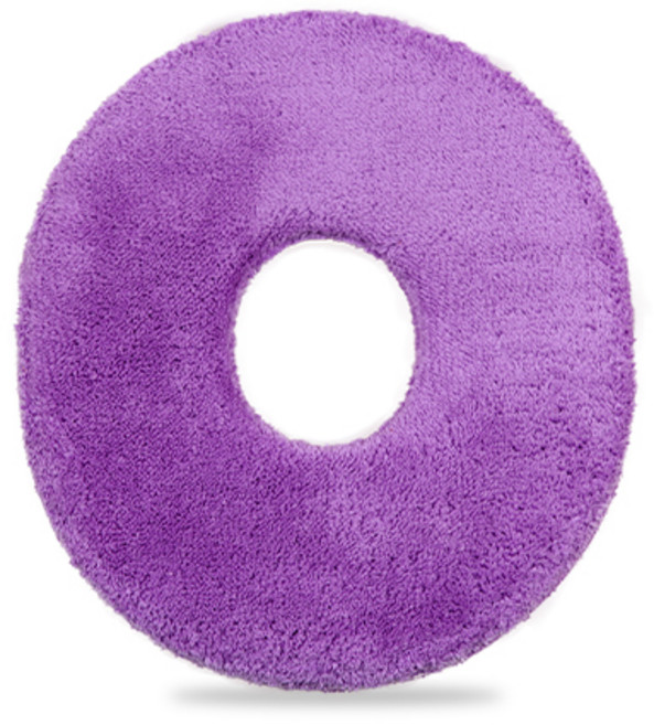 AWC 자국방지베개 원형 관리실안면베 극세사 자국방지베개 토넛베개, 1개, 보라