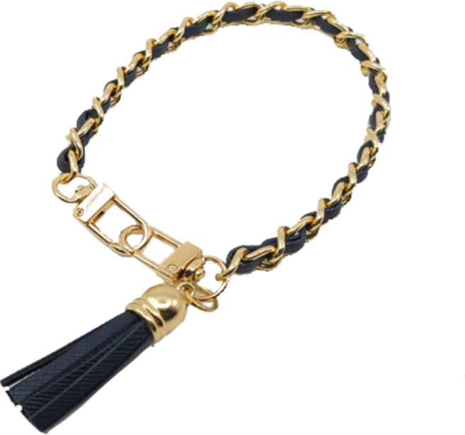 가죽 체인 숏 스트랩 핸드폰 케이스 줄 미니 핸들스트랩, 네이비, 1개