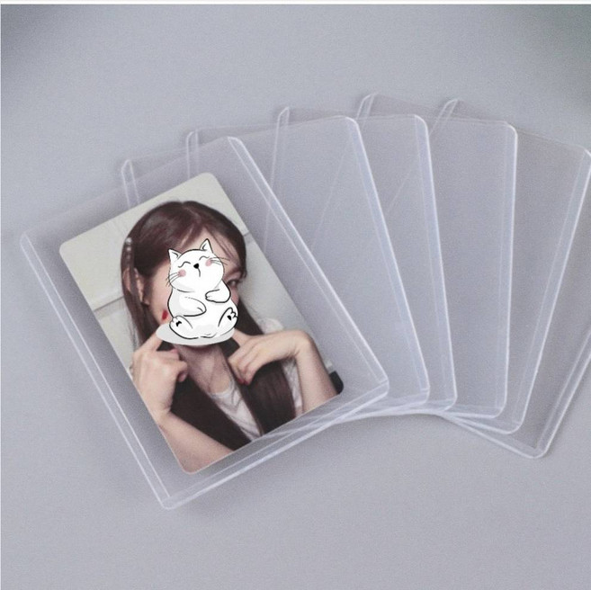 포토카드 수집용 투명 탑로더 가로형 세로형 보호 하드 케이스