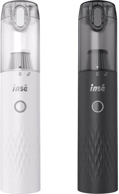 INSE 초강력 무선 미니 청소기 핸디형 차량용 휴대용 에어건, H10S, 화이트