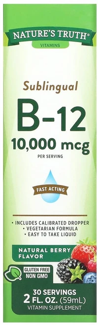 네이처스트루스 설하 B-12 내추럴 베리 10000mcg 59ml 2fl oz, 1개 - 쿠팡
