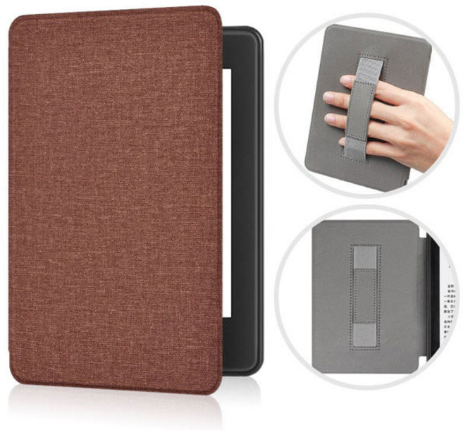 호환 핸들 케이스 킨들 2022 페이퍼화이트 5 4 3 마그네틱 커버 2021 8 10 11 세대 6 6.8 인치 핸드 스트랩 보호 쉘, C2V2L3 2022 6inch, [11] Coffee, 1개