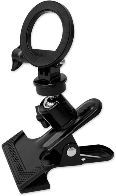 스마트폰 360도 회전 슈퍼 빅클립 맥세이프 자석 거치대, 1개, 블랙