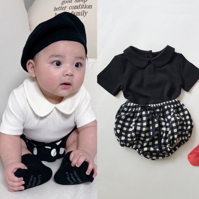 CM 카라티 반팔티셔츠 아기반팔 신생아옷