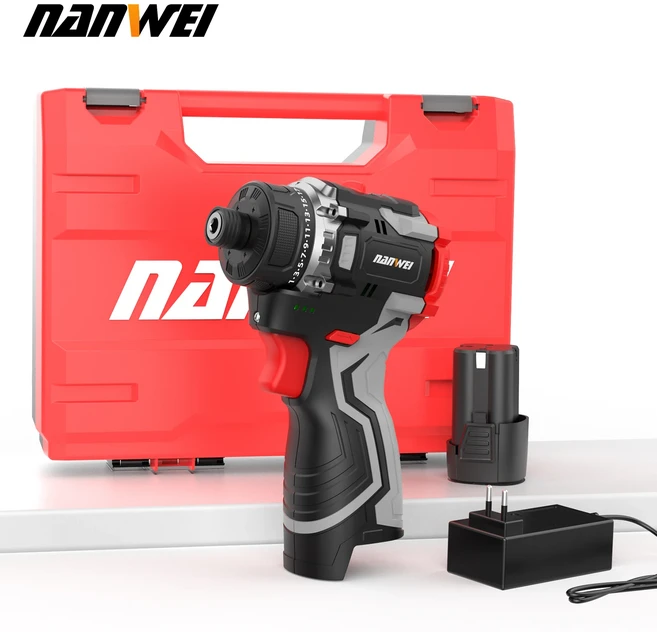 NANWEI 16.8V 브러시리스 리튬 배터리 임팩트 드라이버 가정용 전기 드라이버 3단 제어, WM-S5045-1P