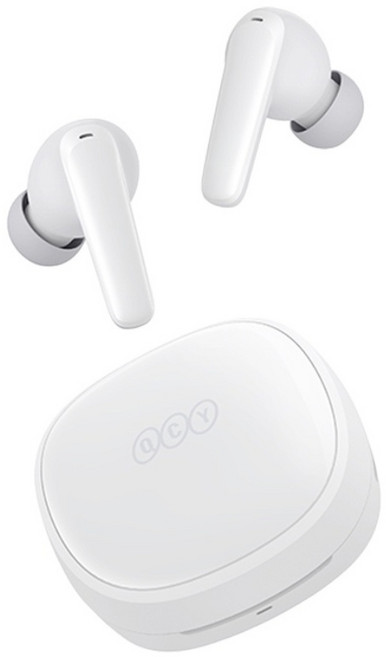 QCY T13X APP 블루투스 이어폰, T13X (한국정품/1년AS), 화이트
