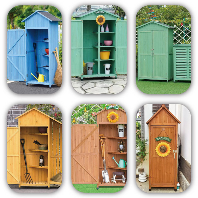 옥상 창고 테라스 보관함 야외 마당 외부 캐비닛 그레이 간이형, 해바라기, 1