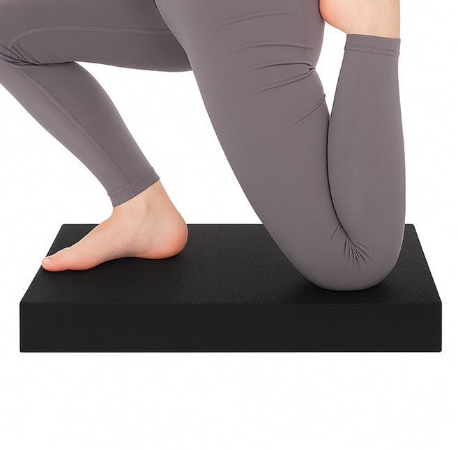 위드유 논슬립 운동매트 무릎 보호 밸런스 패드 재활 필라테스 두꺼운 보조매트 6cm, 블랙