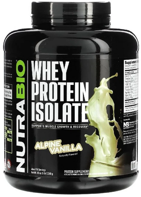 뉴트라바이오 분리 유청 단백질 알파인 바닐라 5 파운드 (2268 g), 2.268kg, 1개 - 쿠팡