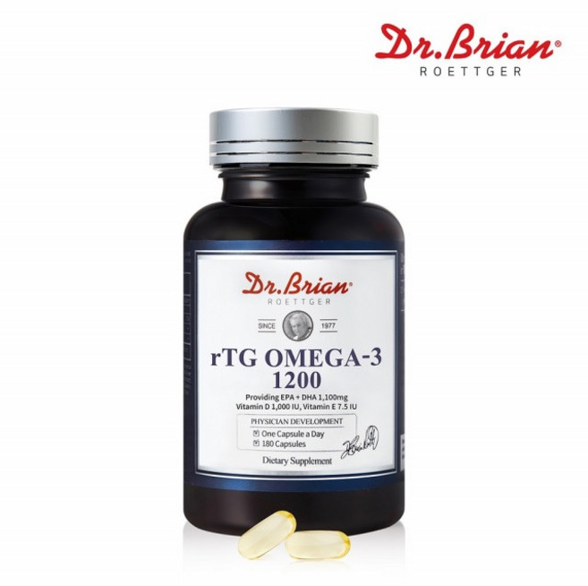 닥터 오메가3 1200 혈행건강 뼈건강 항산화 중금속걱정 NO 뇌신경조직 망막 높은순도유 높은 흡수율 비타민, 180정, 3개