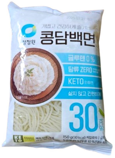 청정원 콩담백면, 150g, 4개
