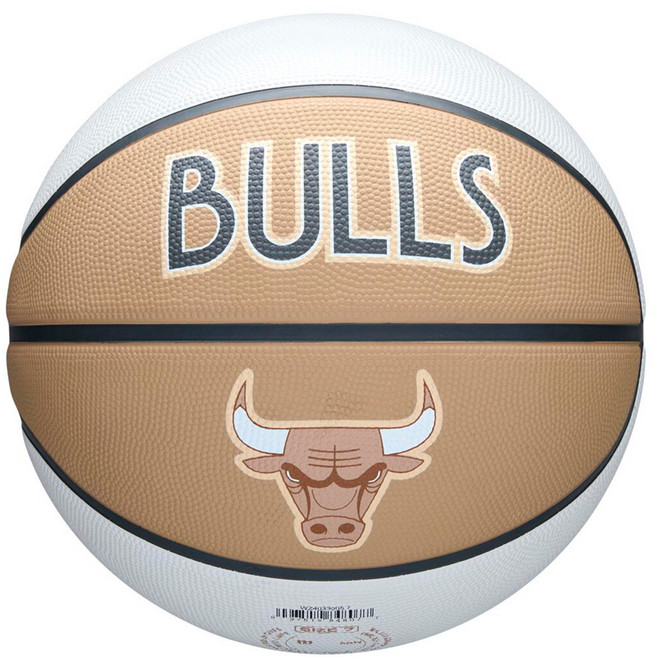 윌슨 NBA 팀 에디션 시카고 불스 농구공 7호볼 고무농구공 WZ4033905XB07, 1개