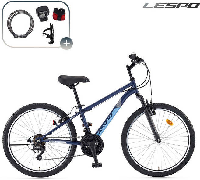 2026 삼천리 레스포 24 태풍SF 자전거 초등학생 중학생 주니어 입문용 MTB자전거, 1개, 159cm, 네이비 (무광/90% 조립)